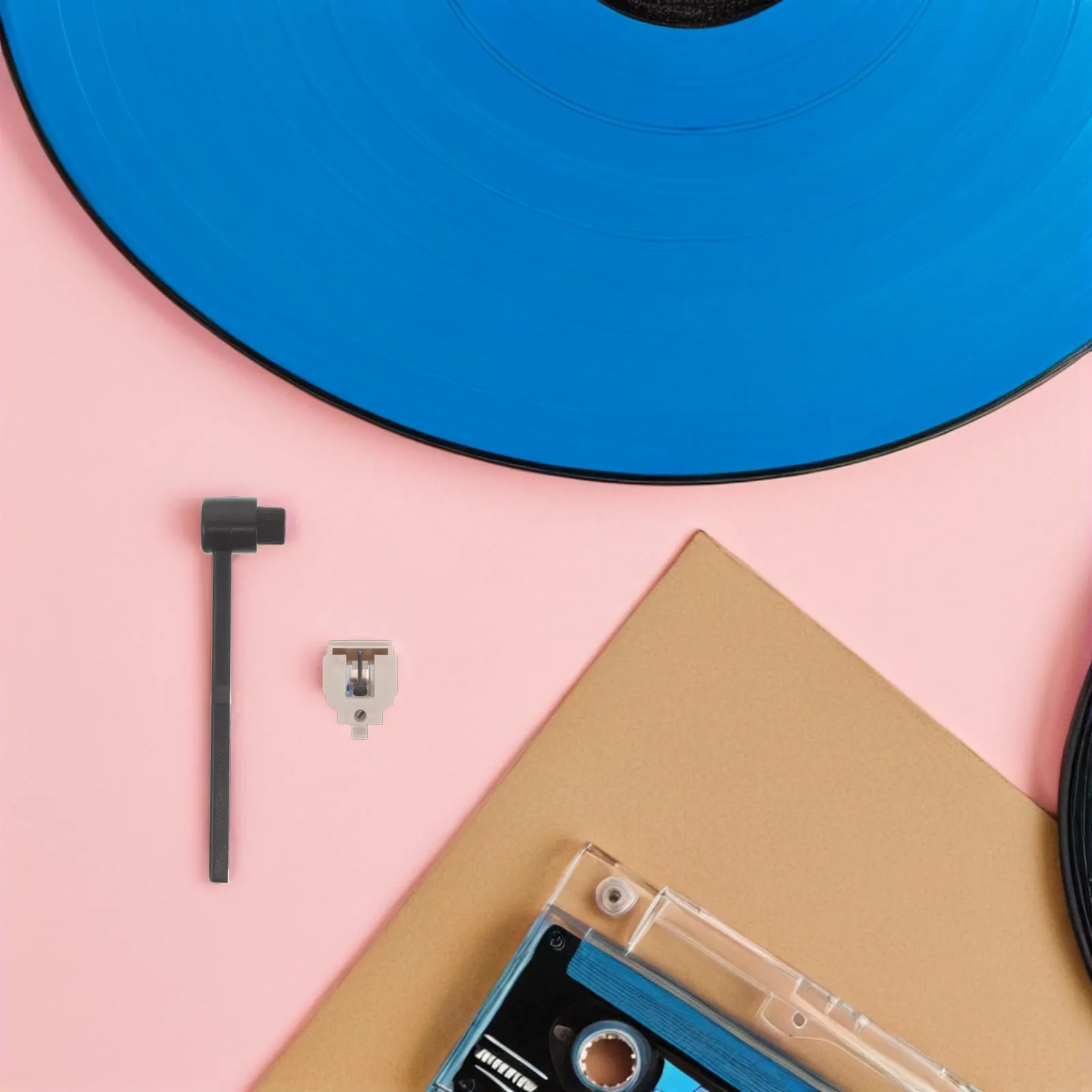 Black Vinyl Turntable Set Classic Retro Design Perfect for Home Audio Enthusiasts Dj Equipment Sound System Upgrade