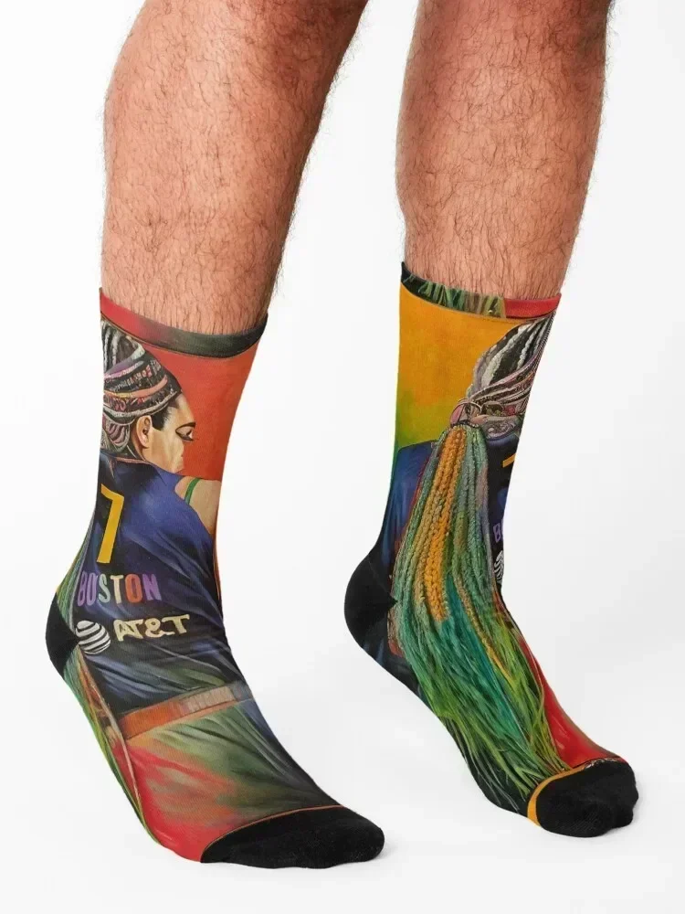 Aliyah Boston - Paint Art Socks Novelties retro designer brand Non-slip Socks Girl Men's