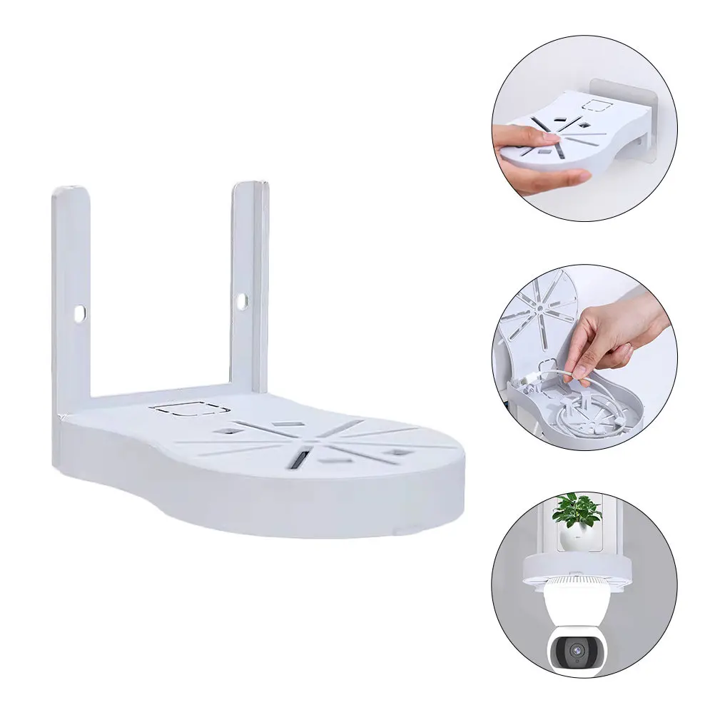 1Set Wall Mount Bracket Thickened Stable Security Camera Holder Storage Stand Easy Installation