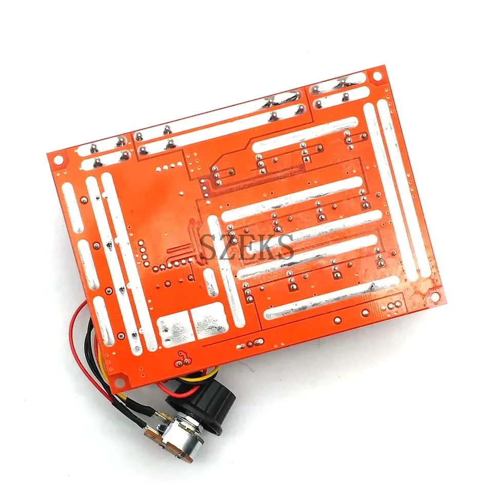 Controlador de velocidad del Motor de CC, 10-50V, 60A, PWM, HHO, Control de velocidad RC, 12V, 24V, 48V, 3000W, regulador de voltaje máximo, módulo de accionamiento de alta potencia