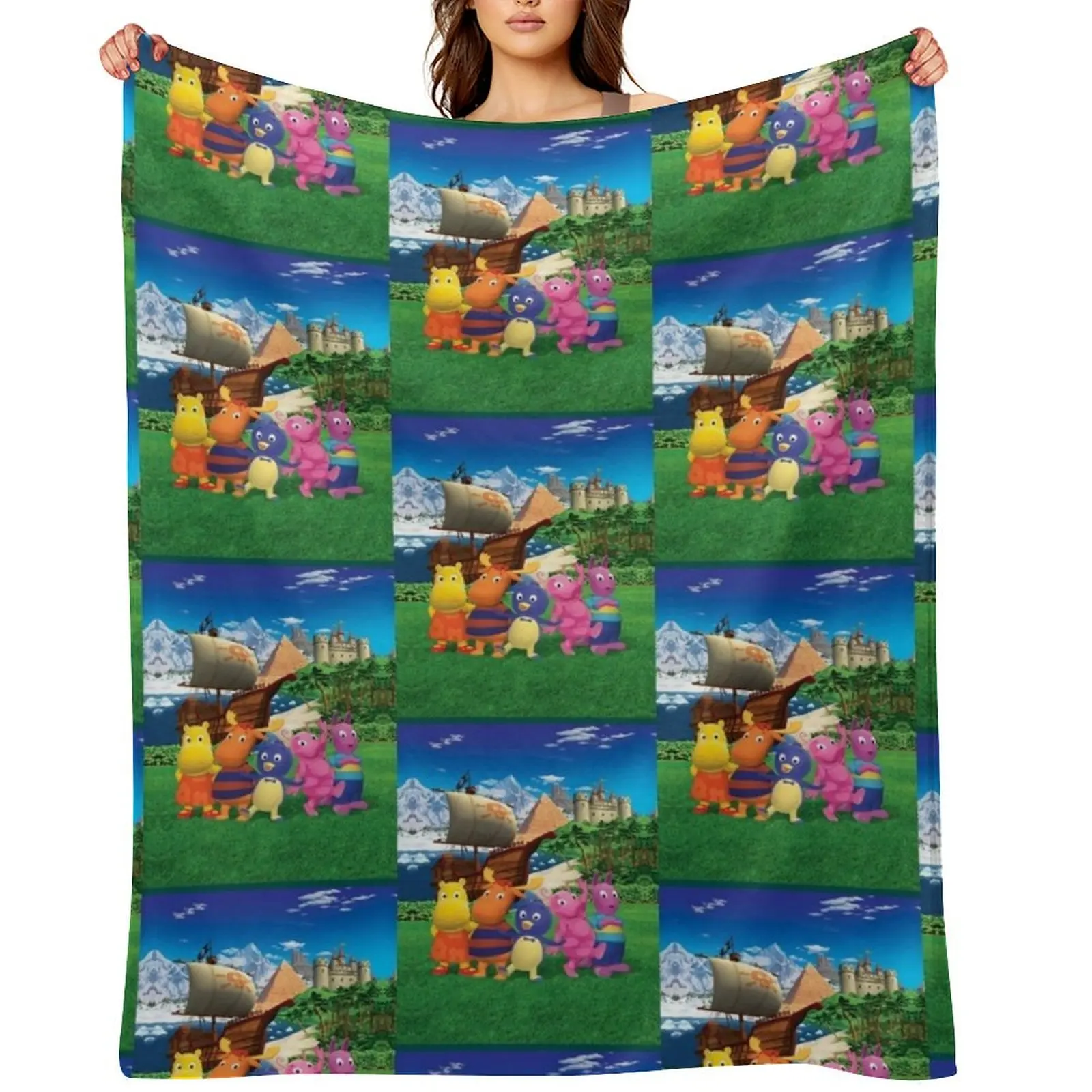 

The Backyardigans Scenery Throw Blanket halloween Blankets For Baby Picnic christmas decoration Blankets