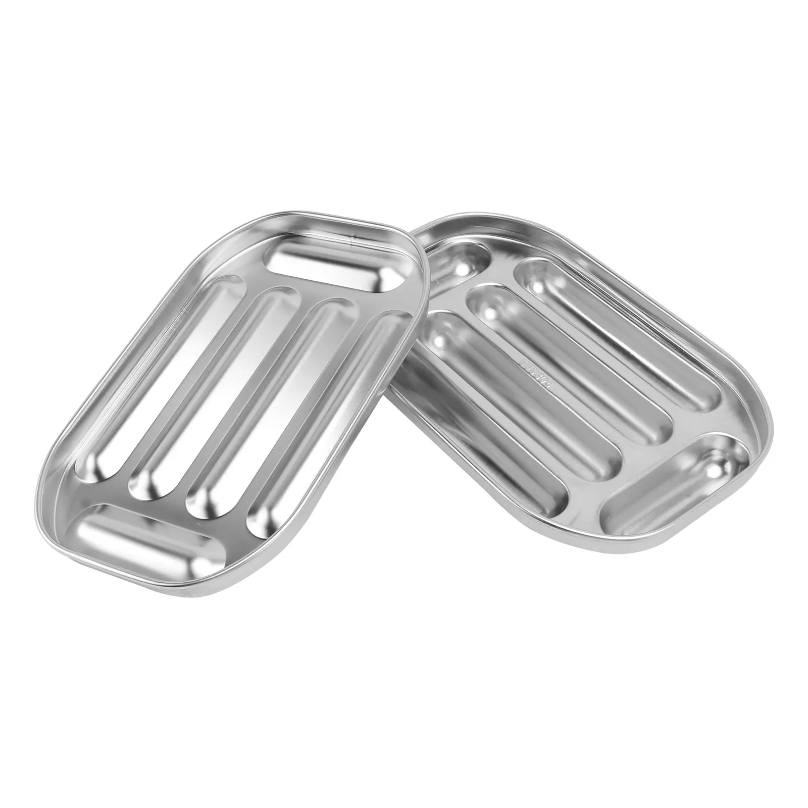 

1set 1Set Stainless Steel Sausage Steaming Baking Meat Tool Non-Stick Kitchen Gadget Diy Hot Dog Mold Roast Sausage Tool
