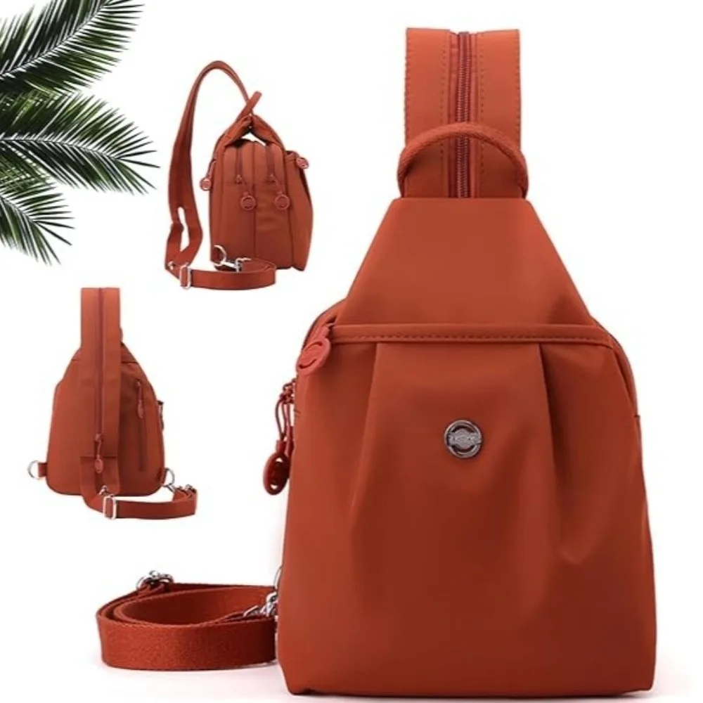 New Oxford Fabric Backpack Multi Layer Large Capacity Travel Bag Multi-purpose Waterproof Crossbody Bag Unisex