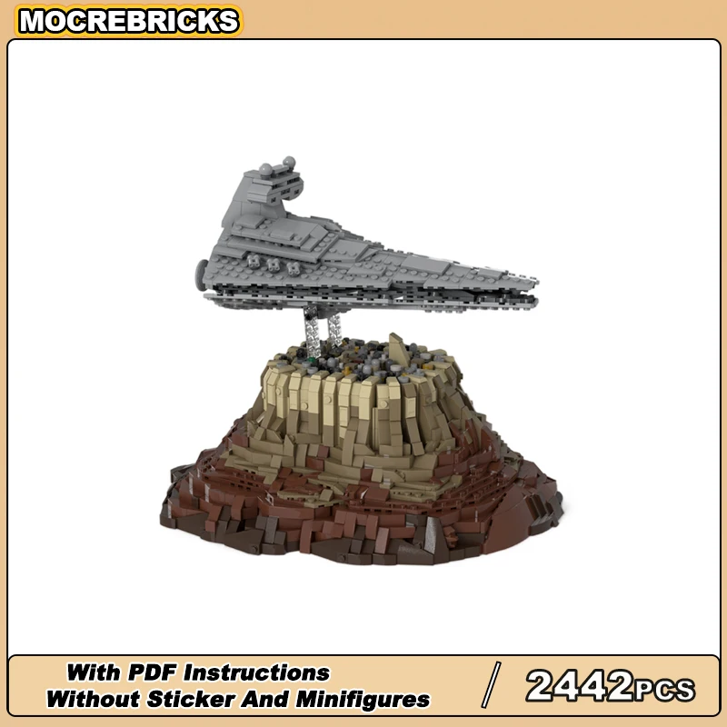 

Серия космических фильмов MOC Линии Галактической империи над городскими строительными блоками Джада, набор модульной архитектуры, оригинальная кирпичная игрушка