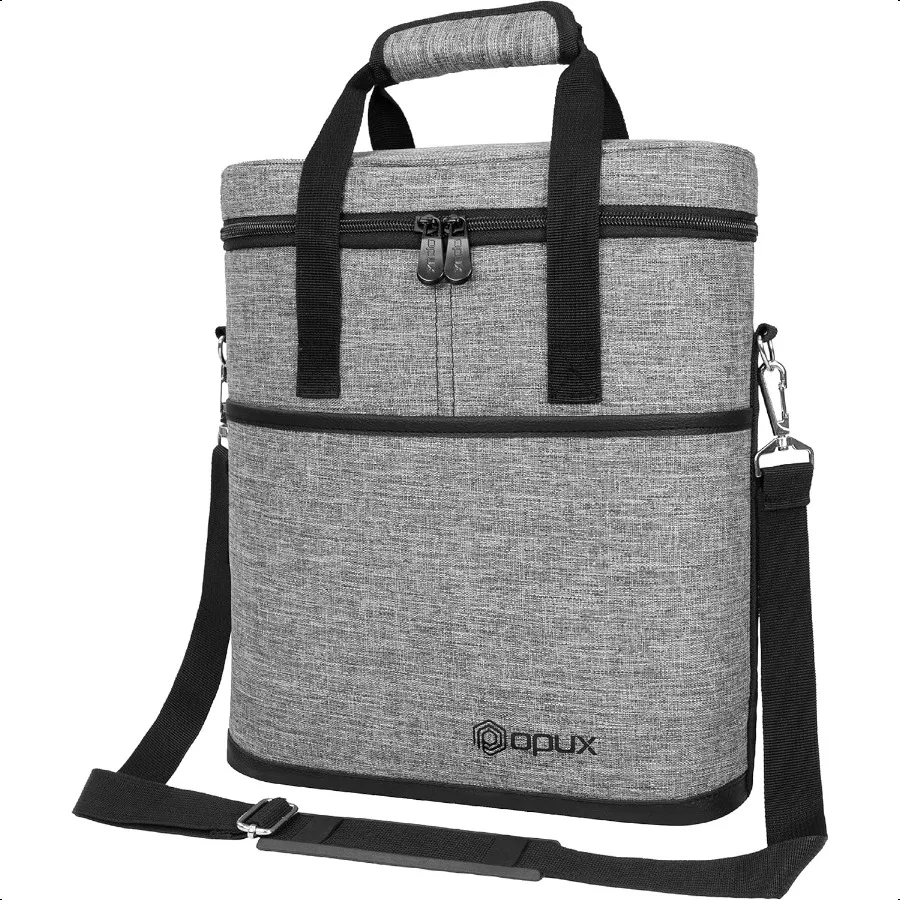 

3-бутылочная изолированная герметичная сумка-холодильник для вина Портативный чехол для переноски бутылки вина Серый