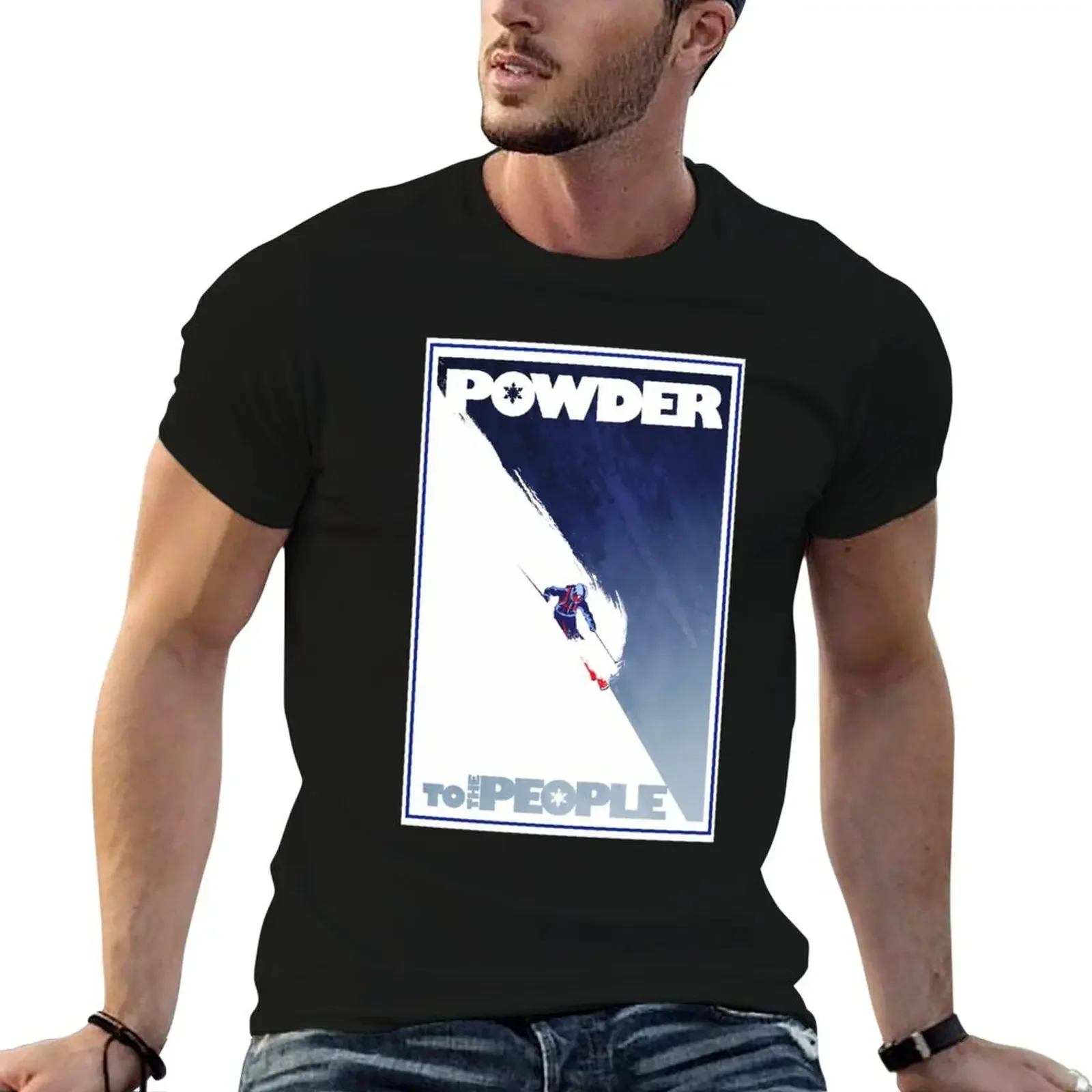 Powder to the People T-Shirt quick drying anime stuff mens white t shirts