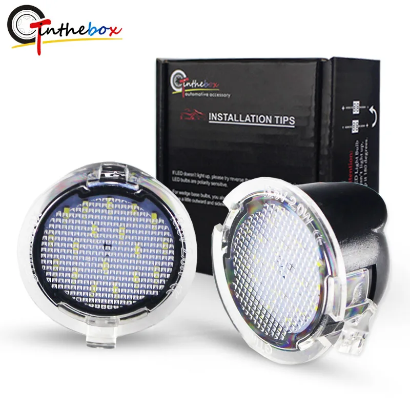

Under Side Mirror Puddle Lights For Ford F150 Raptor Edge Explorer Flex Fusion Lincoln Navigator Mark Car accessories