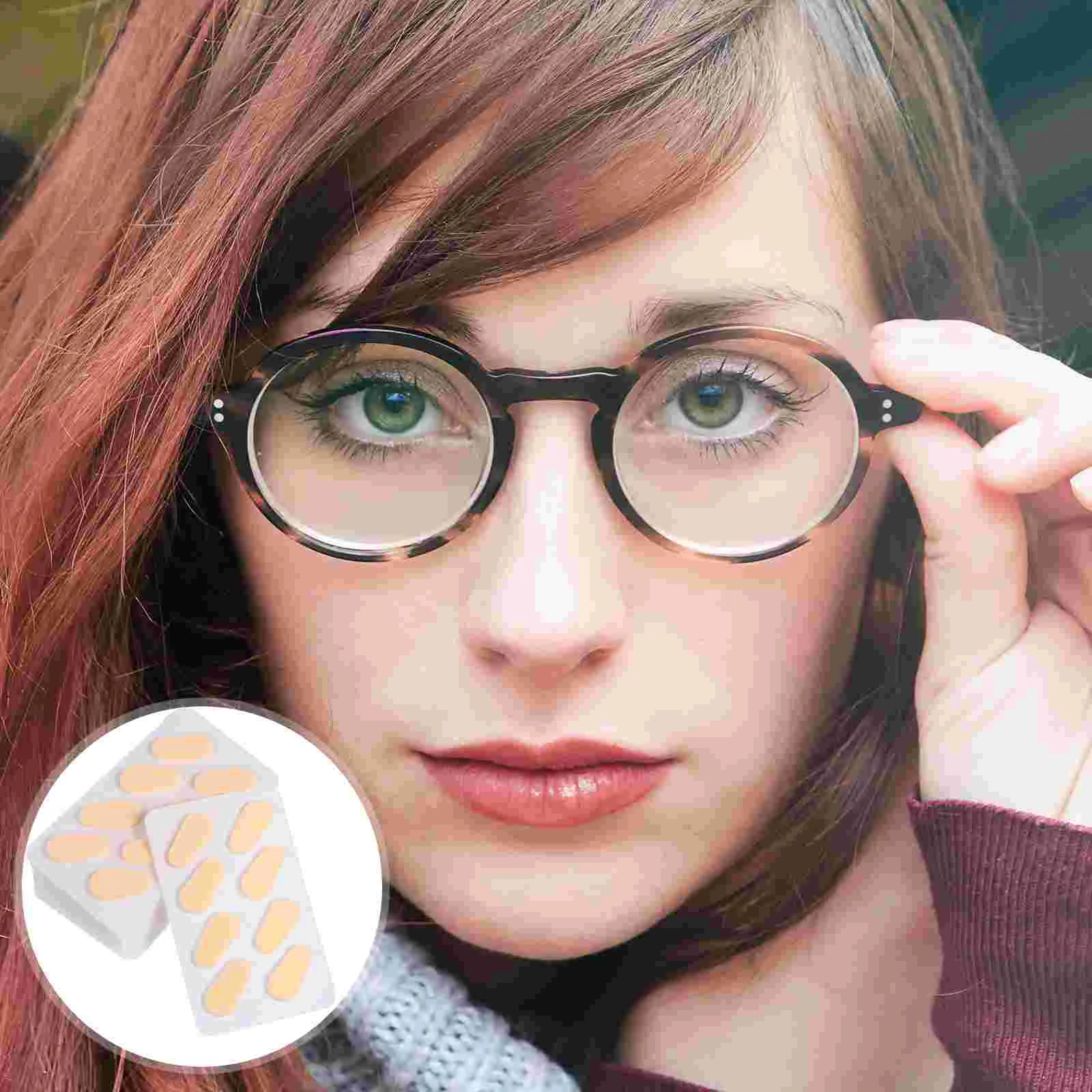 40 Pairs Eva Sponge Nose Pads Glasses Eyeglasses Anti-skid Frameless Accessories Sports Tape