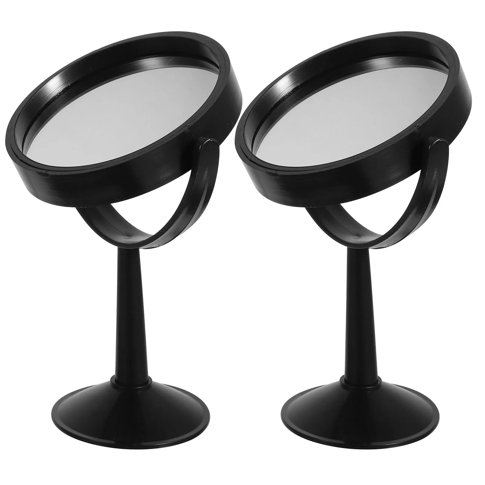 

2 Pcs Experimental Optical Concave and Convex Mirror with Stand Base Lens for Laboratory Scientific Pp Physics Teaching