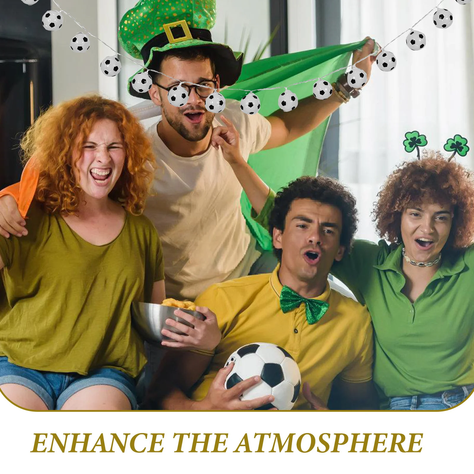 

Shaped Led Light Sports Ball String Lamp For Party Outdoor String Lights For Decor Camping Festival Home Decor