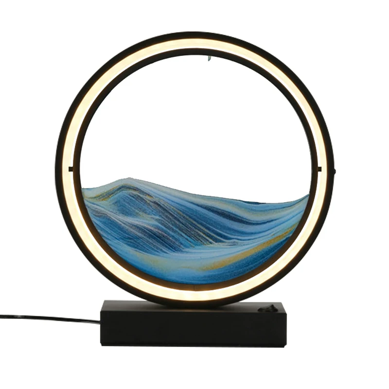 

30cm Creative Quicksand Large Table Lamp Bedroom Bedside Lamp Golden Fashion Romantic Simple Decorative Atmosphere Personality