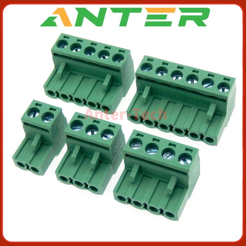 5PCS/10PCS KF2EDGK5.08mm terminal Phoenix Plug 3-bit 4-core 5-hole 6P green 7-pair connector 8Pin EDG