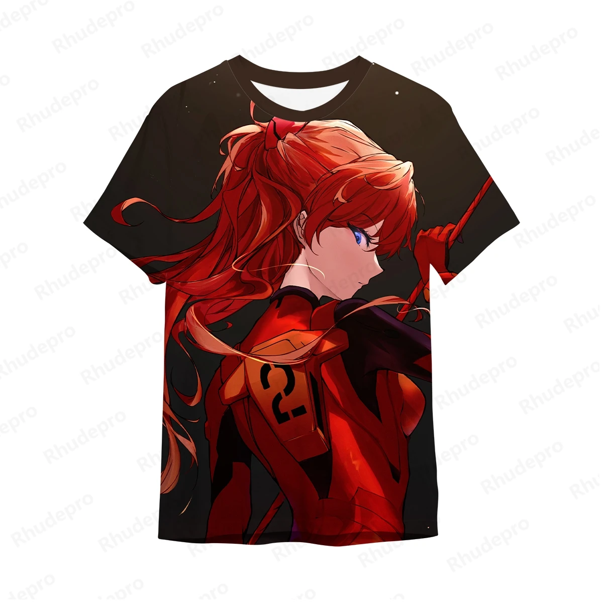 2024 Neon Genesis Evangelion T-shirt Short Y2k Tops Oversized Men High Quality Tee Anime Casual T-shirts Trend Fashion 5XL