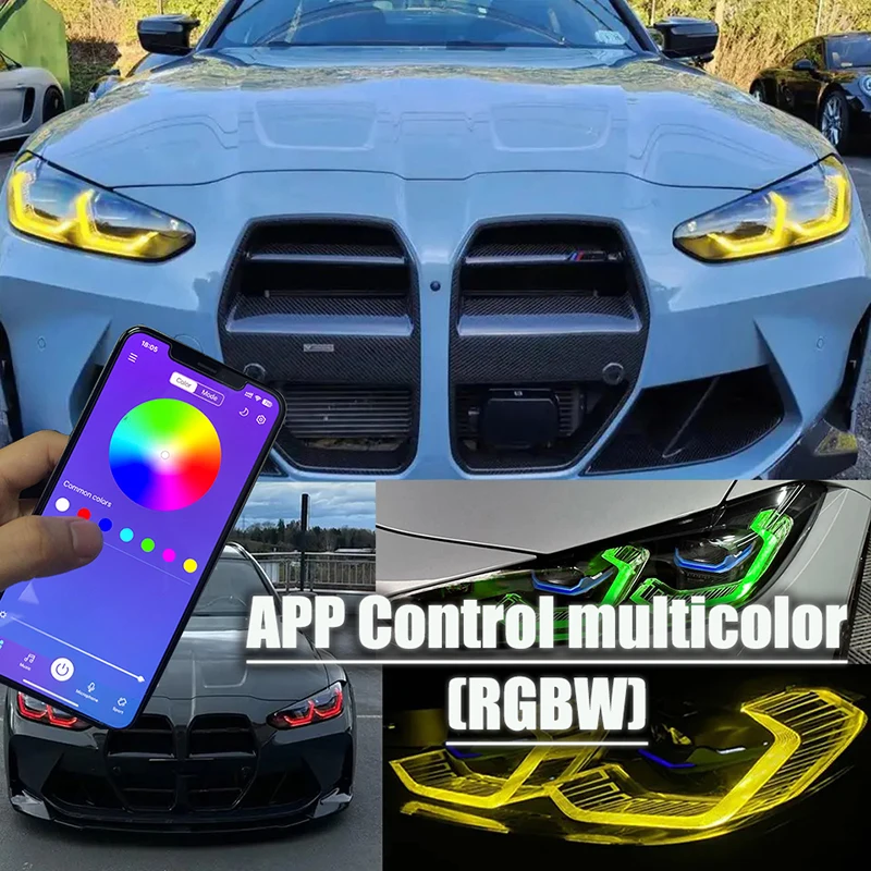 RGBイエローブルーレッドDRL LEDユニット 2022年式 BMW M3 M4 G22 G23