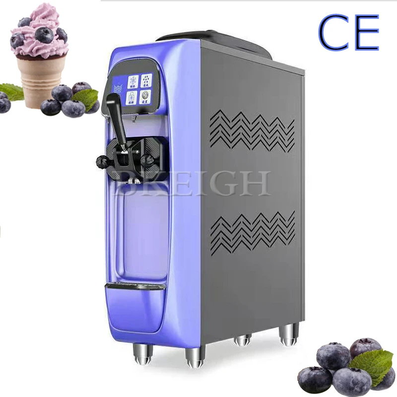 

Commercial Single Flavored Soft Ice Cream Machine With Pre Cooling And Air Pump, Tabletop Sundae Machine