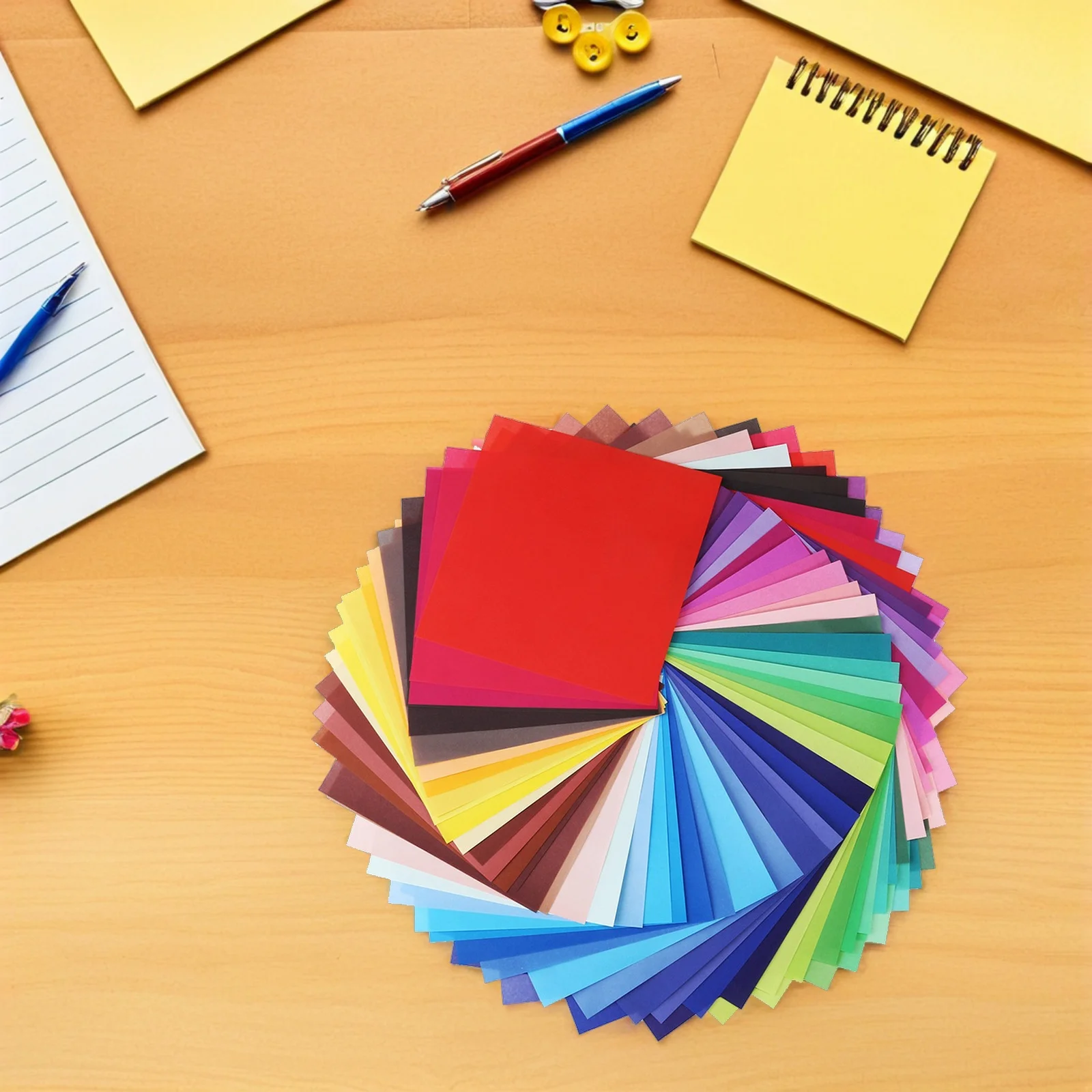 Colorful Origami Paper 15X15Cm Single Sided Sheets For Crafts Art Projects Folding Papers Handicraft Supplies