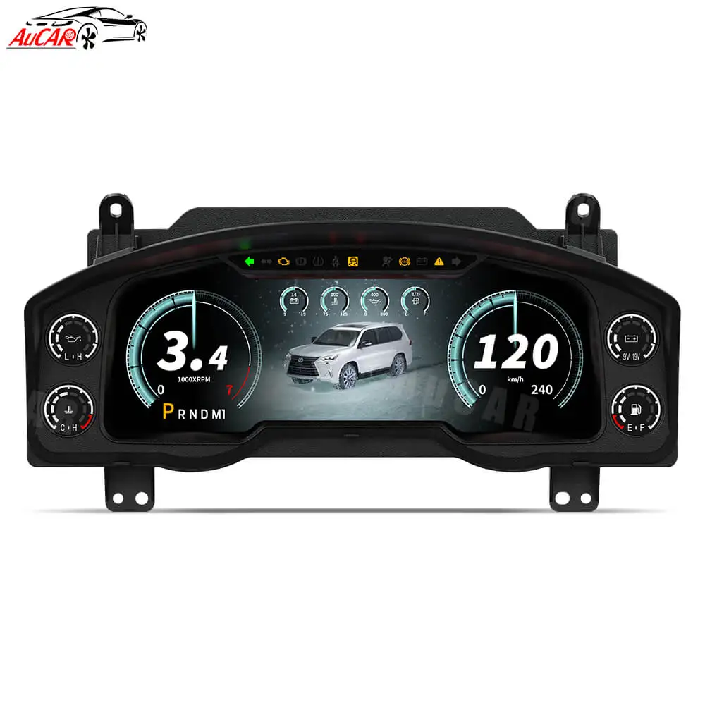 

AUCAR 12.3" Linux System Virtual Cockpit LCD Cluster Instrument Panel Dashboard Display for Lexus LX570 2008-2015 2016-2024 Apex