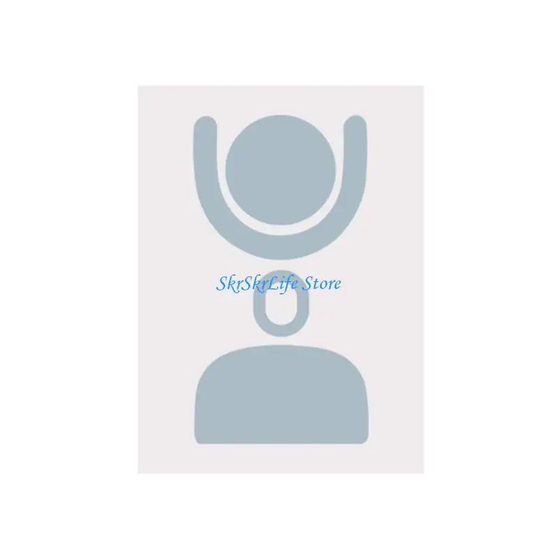 E65E 1SET Round Round Murved Mouse Mouse Mouse Skates Pad for Gprox Superlight 2 #3