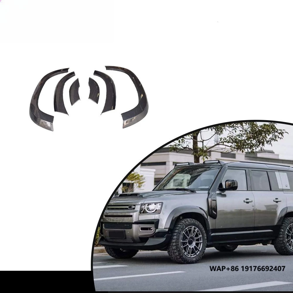 

Carbon Fiber Wheel Arch Cover Trim forLand Rover Defender 110 2020-2023 Gloss Black