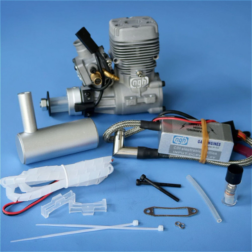 Generador de motor GT9pro de 9cc, motor de combustión interna de alta potencia de dos tiempos, adecuado para modelos de motores de aviones de ala fija