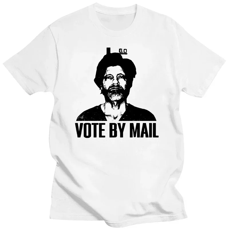 Short Sleeve 100% Cotton Unisex O-neck Summer EU Size men clothing harajuku Vote By Mail Ted Kaczynski T Shirt Unabomber Fans