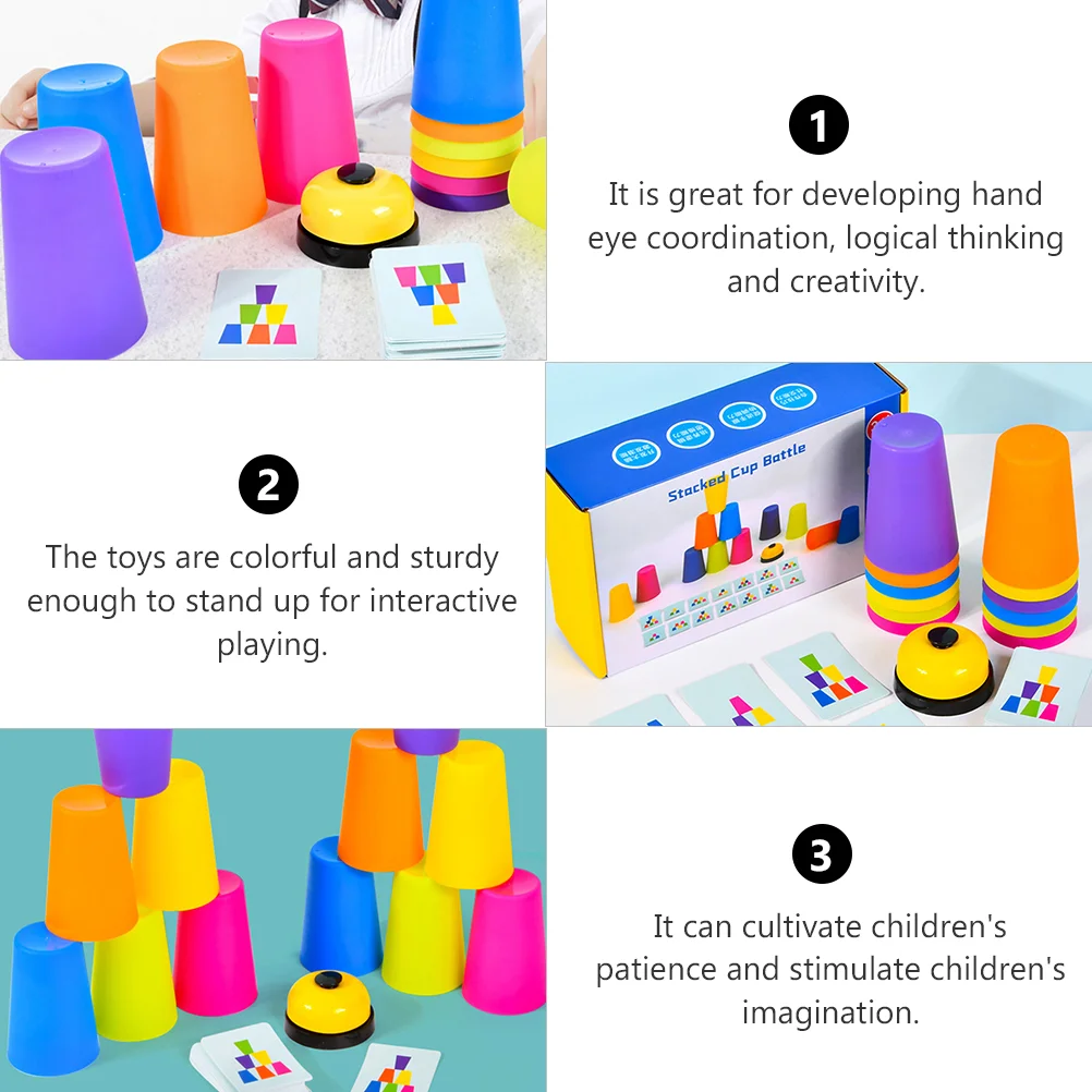 Toddler Toys Battle Cup Game Educational Stacking Plaything for Kids Cups Preschool