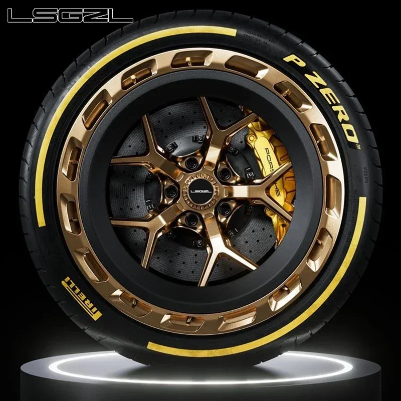 LSGZL Forged carbon fiber wheel 5x114.3 5x130 5x112 1517 18 24 22 19 26 inch rims sport car lixury Wheels For AUDI r8