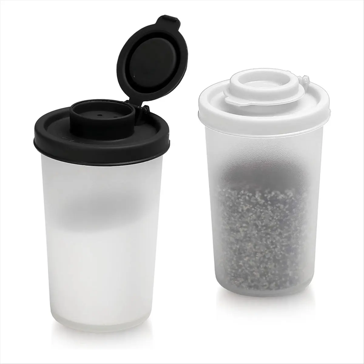 Compatible 2pcs Salt and Pepper Shakers for Camping Picnic Outdoors Kitchen Lunch Boxes Travel Spice Dispenser