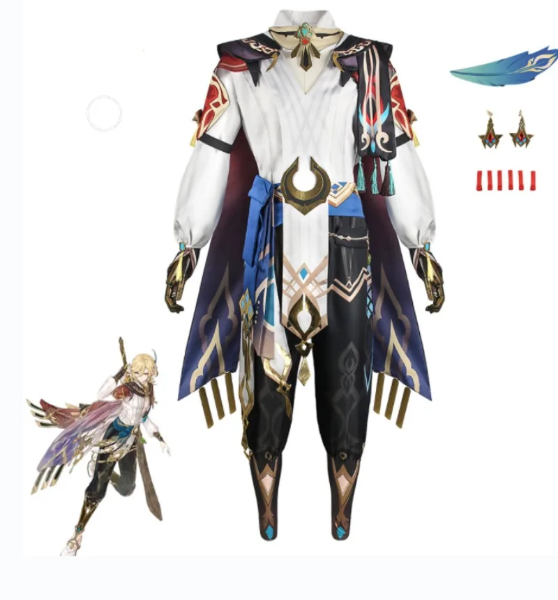 

Spiel Genshin Impact Kaveh Cosplay Kostüm Outfit Zubehör Uniform Halloween Kaveh Outfits für Anime Comi Party Kleidung Costume
