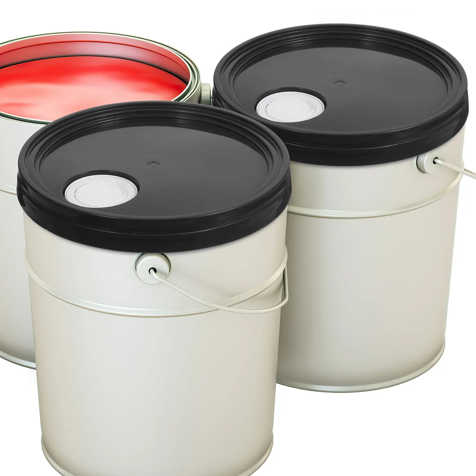 2Pcs Wear-Resistant Paint Bucket Lid Airtight Sealing Replacement Cover for Gallon Pails Oil Ink Paint Storage Drum Lid