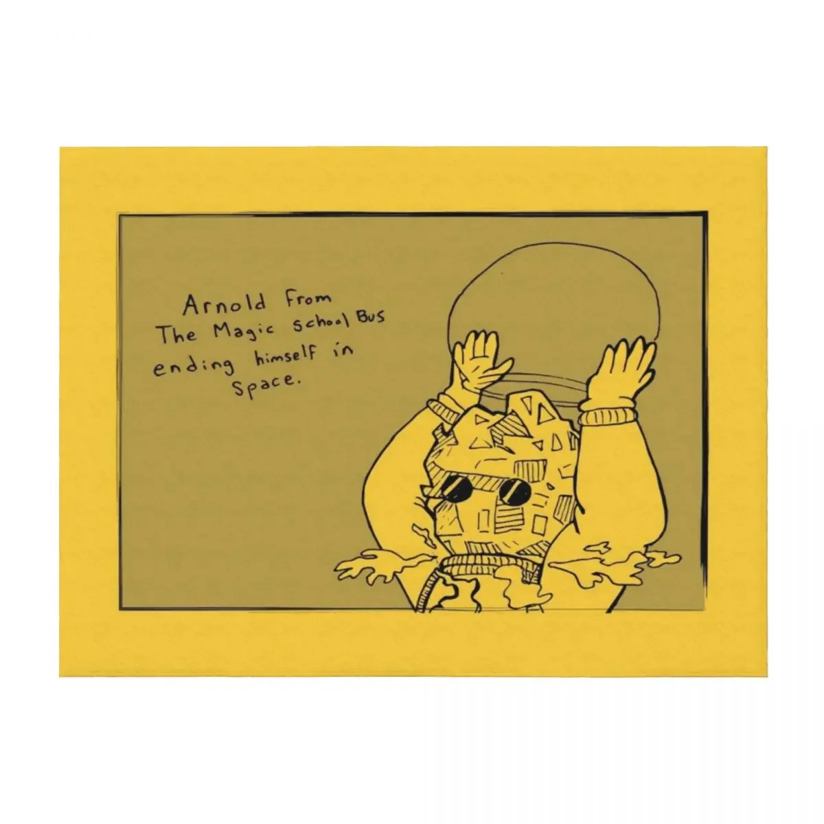 

Arnold From The Magic School Bus Ending Himself in Space Плед Большое теплое зимнее декоративное одеяло для диванов Мягкие большие одеяла