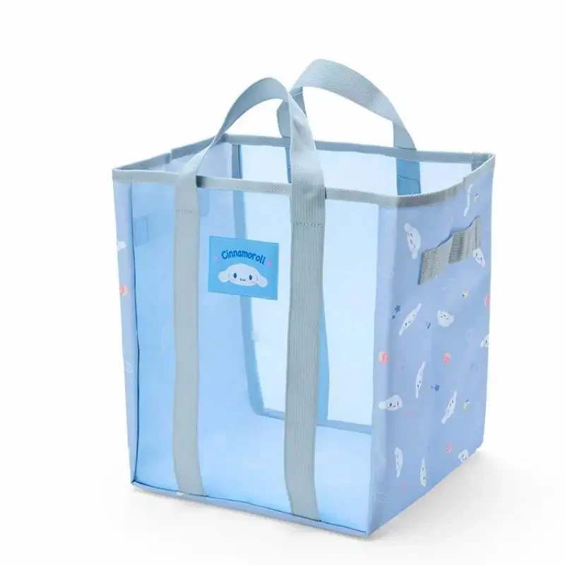 حقيبة مستحضرات التجميل Hello Kittys حقيبة حمل شبكية كرتونية حقيبة My Melody Fold Leisure المحمولة حقائب تخزين الشاطئ الخفيفة للغاية للمرأة