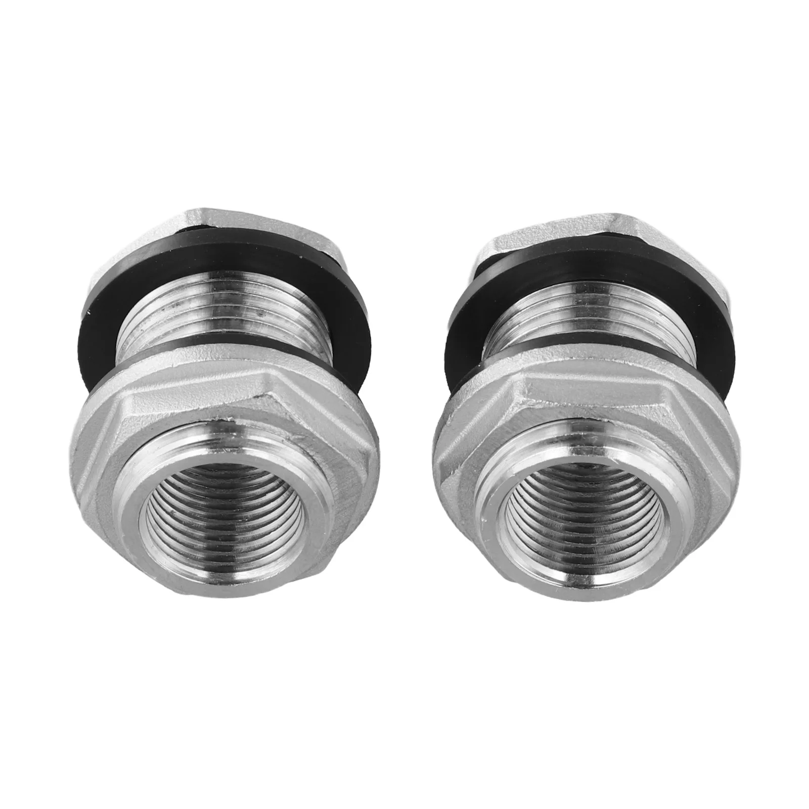 

2 Pcs 1/2 "NPTX3/4" GHT Stainless Steel Tank Cabin Wall Accessories Leak-Proof Garden Hose Connector Bulkhead Fitting ﻿