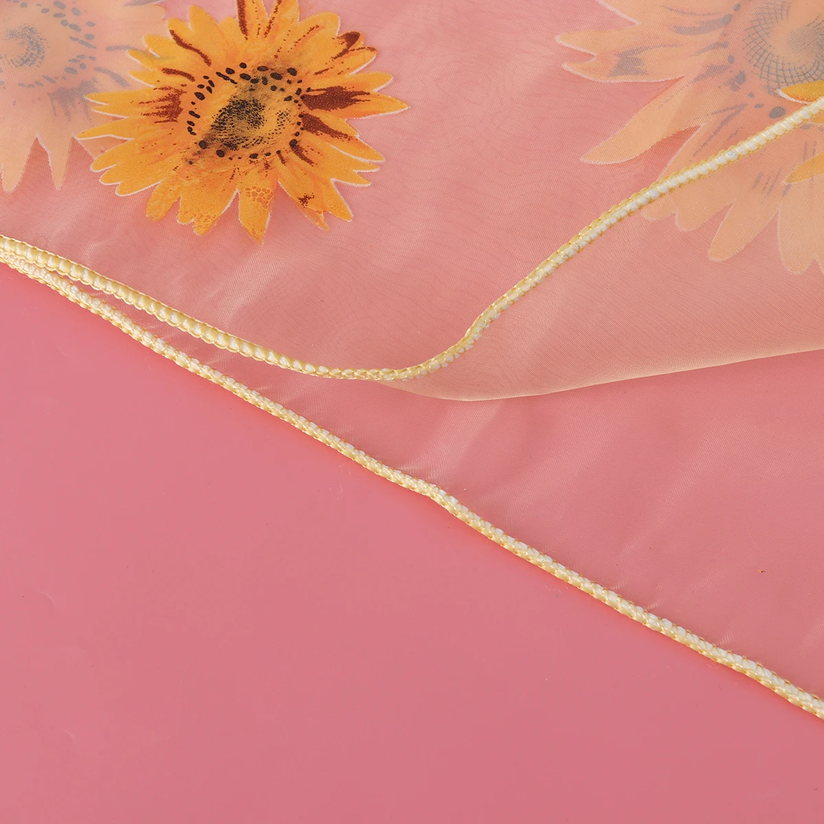 

Sunflower Printed Sheer Curtain Floral Transparent Voile Drape For Bedroom Window Sheer Bathroom 200X100Cm Yellow
