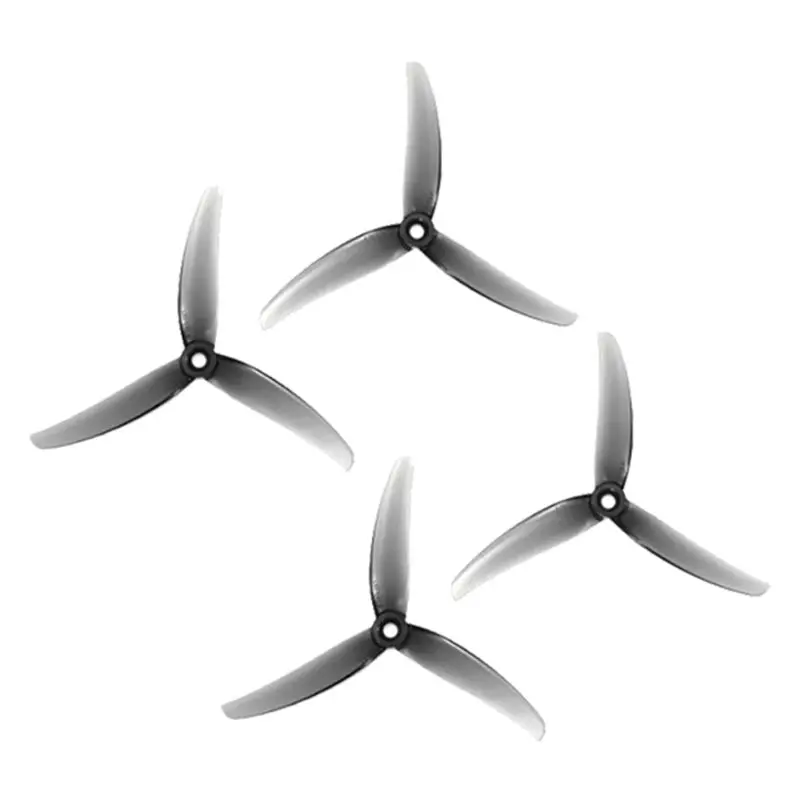 DT22 2pairs 5inch Propeller 4.9X3.3X3 3 Blade CCW CW for RC FPV Drone DIY Parts A Gray