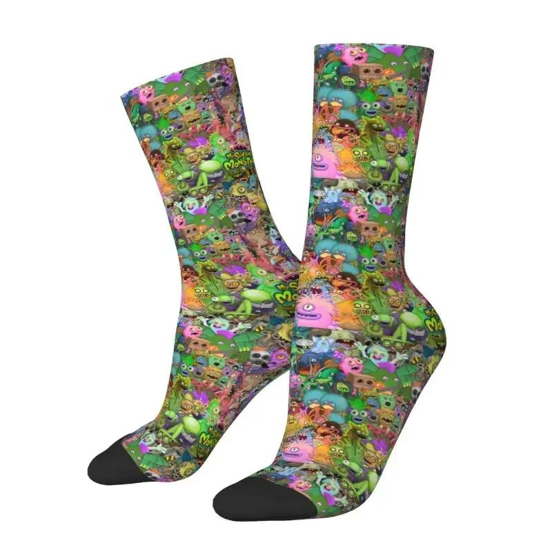 My Singing Monsters Men's Crew Socks Unisex Cute Spring Summer Autumn Winter Dress Socks