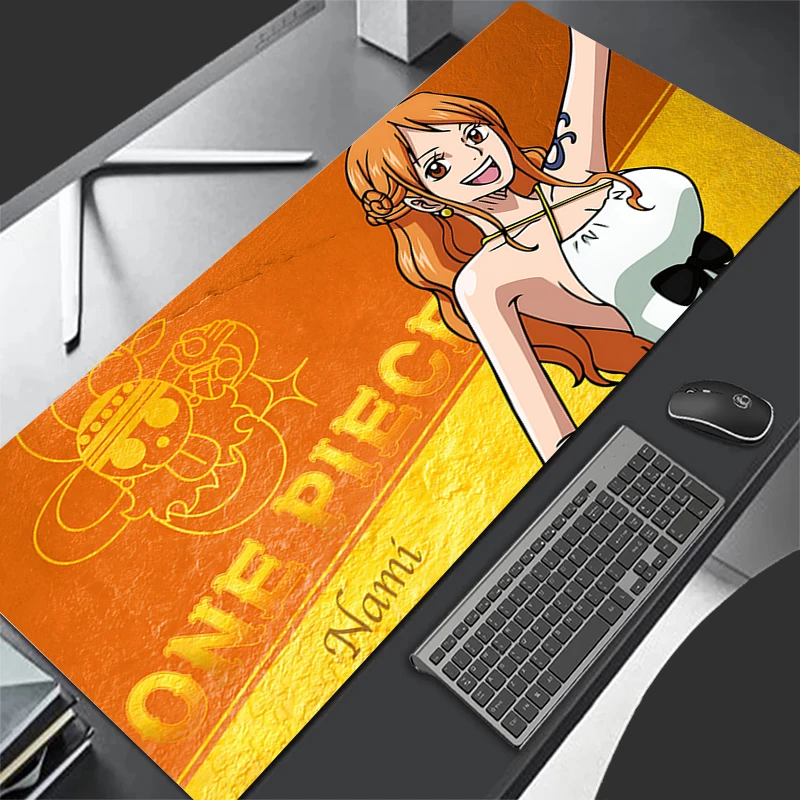 Japan Anime Sexy Girl Keyboard Rug PC Kawaii Gamer Cabinet Mouse Pad Large O-one P-piece Nami Desk Mat Laptop Non Slip Mousepad