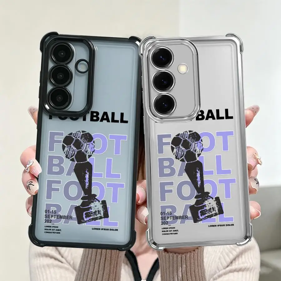 Football Trophy Case for Samsung Galaxy A27 A13 A25 A15 A35 A36 A21s A37 A26 A57 A24 A16 A52 A17 A33 Phone Cover