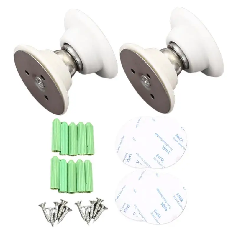 Magnetic RV Door Holder 2pcs Stainless Steel Door Stopper With Strong Magnetic Easy Installation RV Accessories Shockproof Door