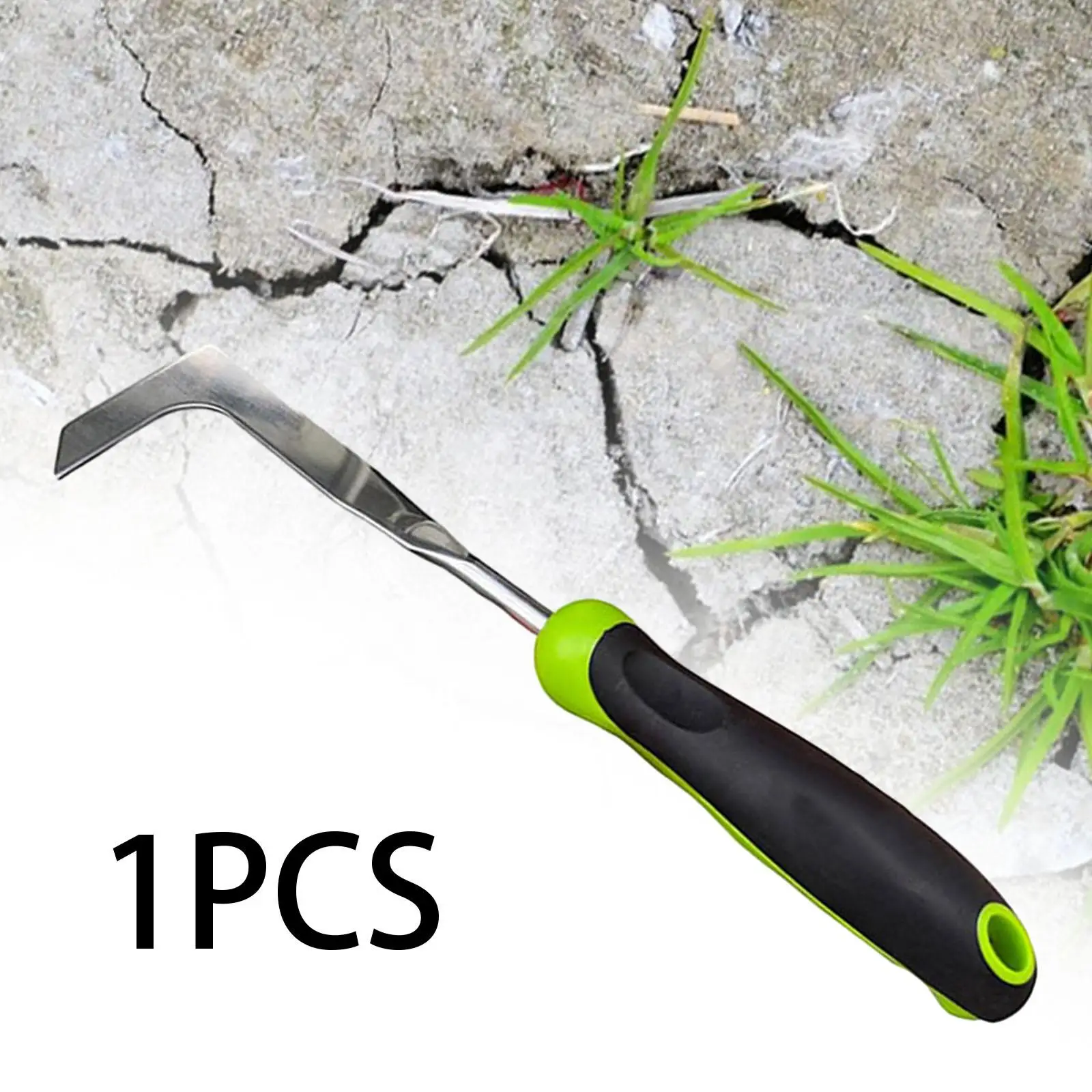 

L Shaped Weeding Tool Ergonomic Handle Lightweight Crevice Weeding Tool Grass Puller Tool for Patio Lawn Terrace Backyard Garden