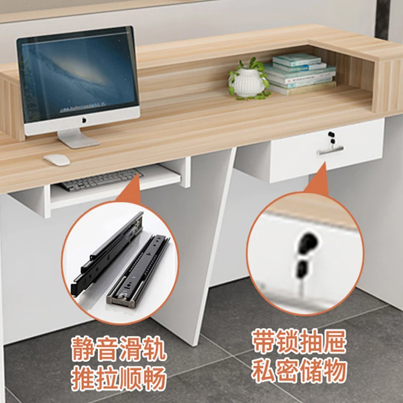 كلاسيكي متعدد الاستخدامات لصالونات التجميل البهجة الحديثة الفريدة من نوعها مكتب الاستقبال البسيط الكلاسيكي Mostrador Negocio الأثاث التجاري