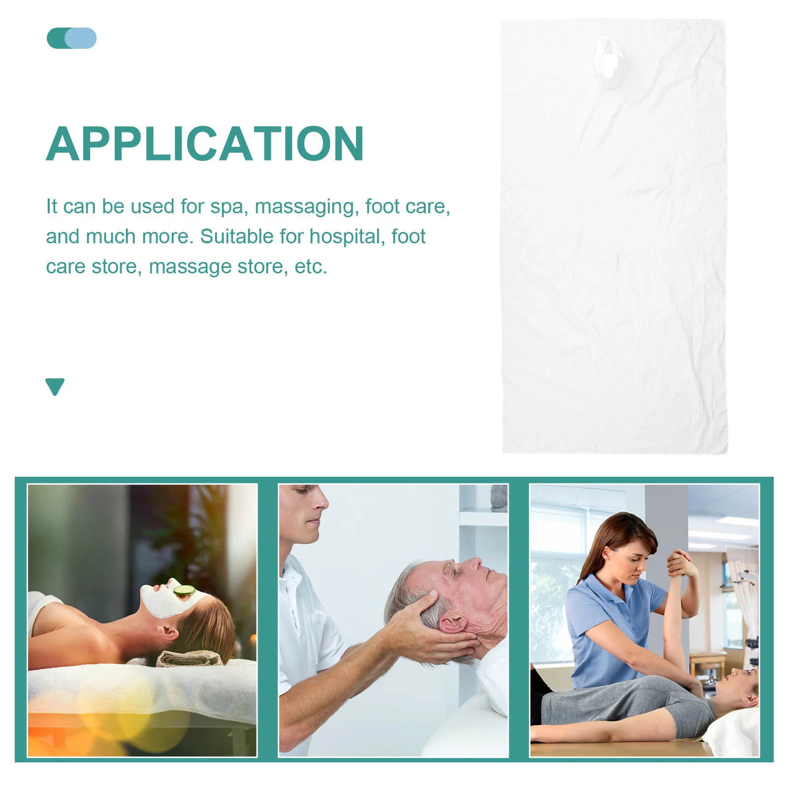 

Massage Table Sheets Cotton Face Hole Cover Breathing Sheet For Spa Beauty Salon Hospital Clinic Lightweight Pillow