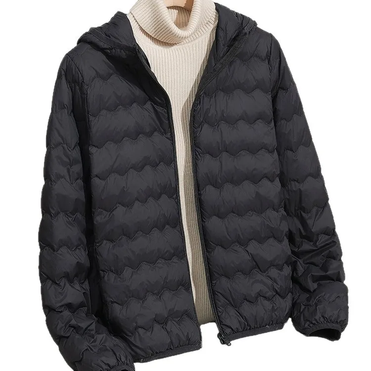 الخريف الشتاء المرأة عارضة خفيفة الوزن أسفل سترة قصيرة الأبيض بطة أسفل معطف المألوف تنوعا مقنعين أبلى #5