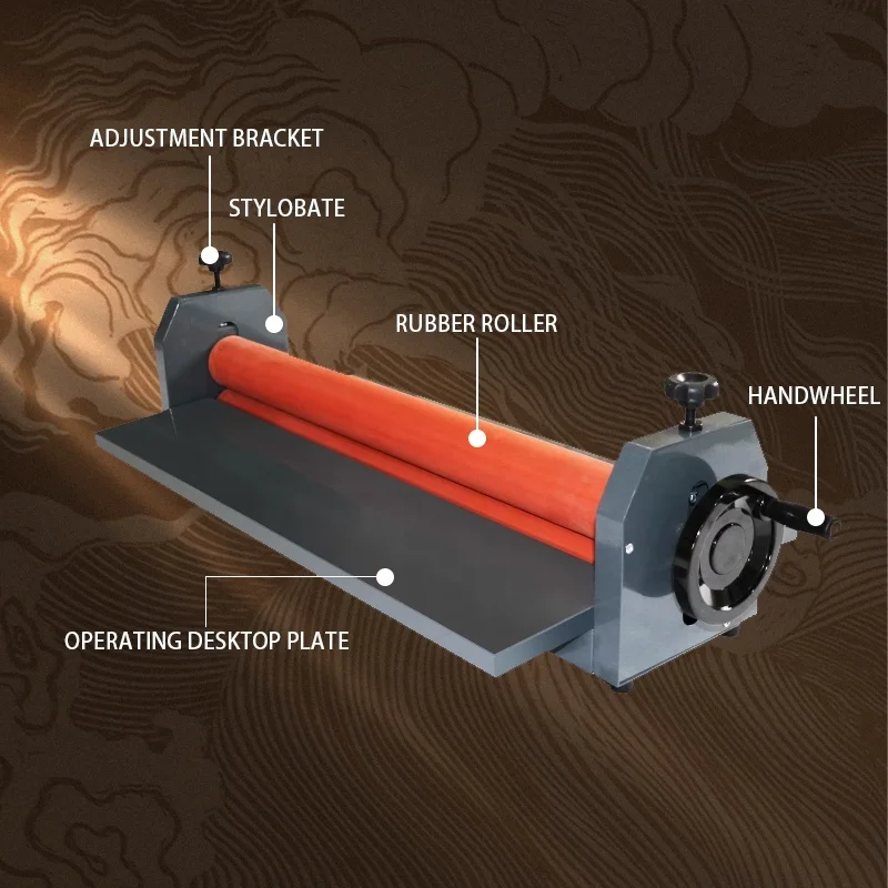 ماكينة تغليف يدوية 650/700/750/1000/1300 لملصقات PVS - ماكينة تغليف باردة لفيلم Bopp