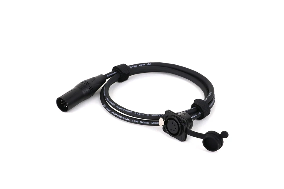0,3–15 m D-Typ 5-polige XLR-Buchse für Schalttafelmontage zum Durchgang des Steckverbinders, XLR-Kabel – kein Löten für Pro-Audio-Installationen – Detail 2