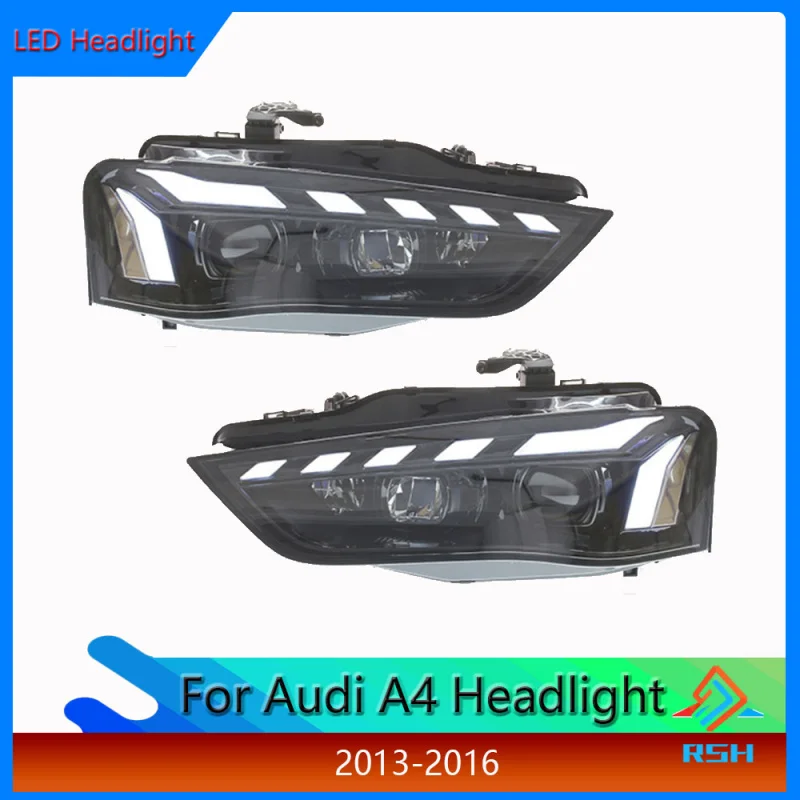 

Head Light For Audi A4 LA5 Modified Headlight Assembly 2013-2016 Models Featuring LED DRL Turn Signals And Projector Front Light