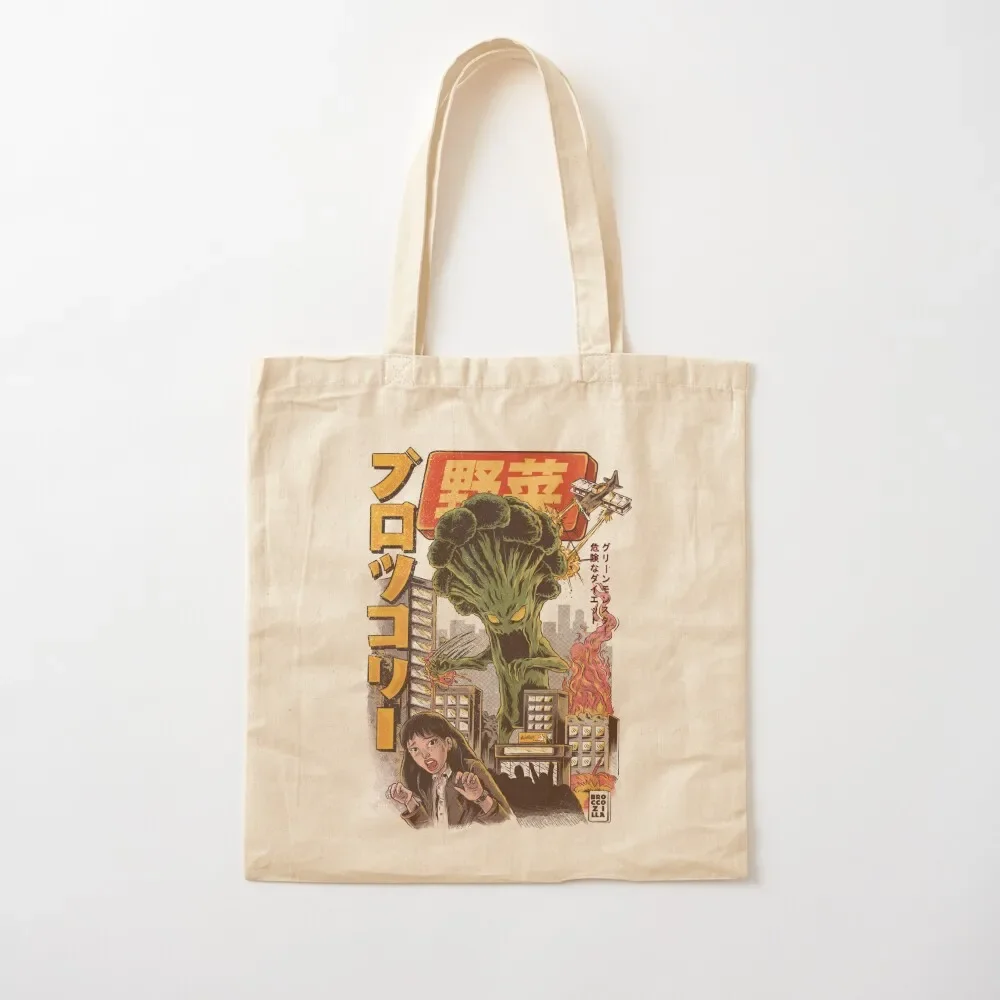 

THE BROCCOZILLA Tote Bag Lady bags tote bags men sac pour femme shopper bag women Canvas Tote Bag