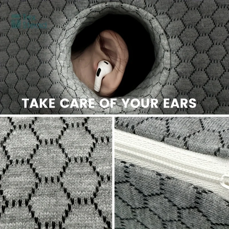 Ear Piercing Pillow for Side Sleepers, CNH and Ear Pain Ear Inflammation，with an Ear Hole Sleeping Pillow, Ear Guard Pillow