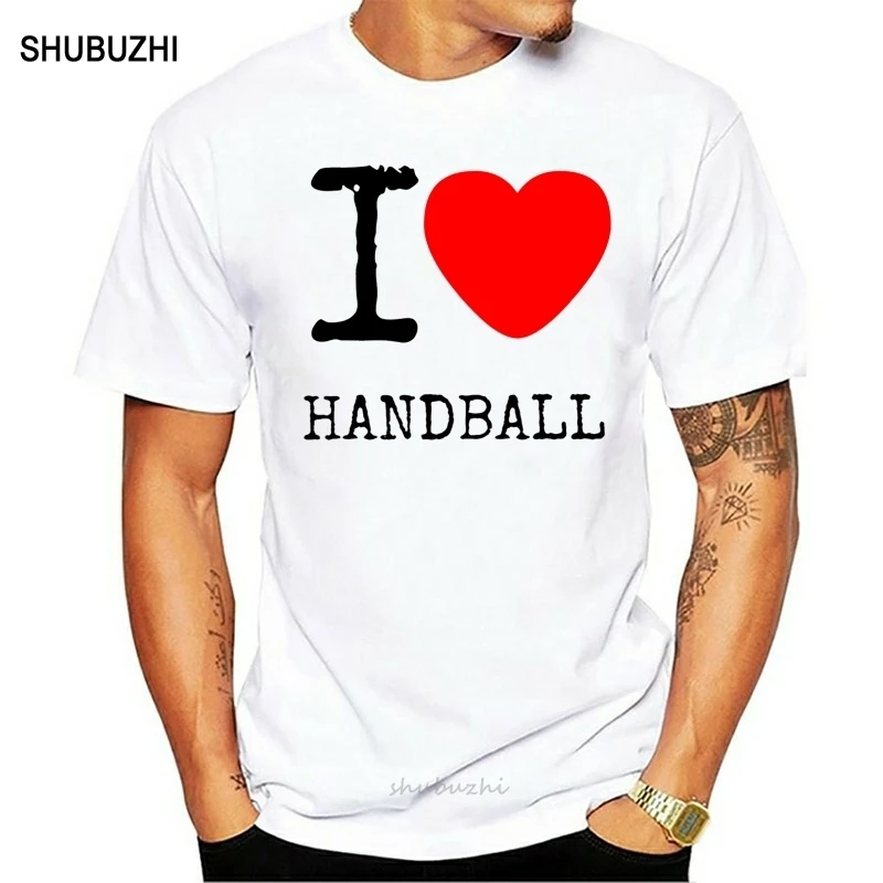 Handball T Shirt Men New Printed Letter Fashion T-Shirt Tops Men Clothing Unisex Men Tshirt Short-Sleeve