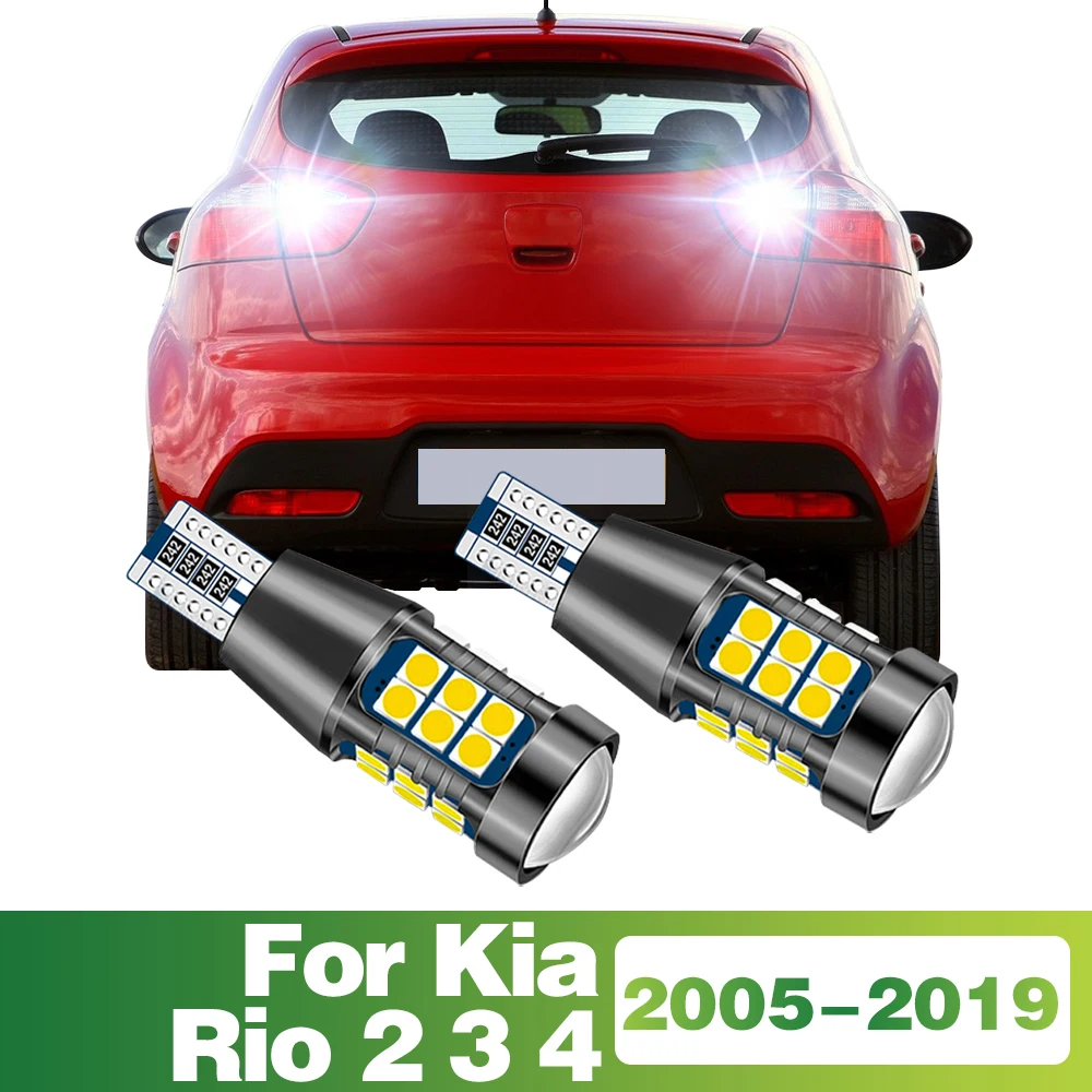 

2 Pcs T15 Signal-Lamp LED Bulb Car Reverse Light Tail Lamp For Kia Rio 2 3 4 2005-2013 2014 2015 2016 2017 2018 2019 Accessories